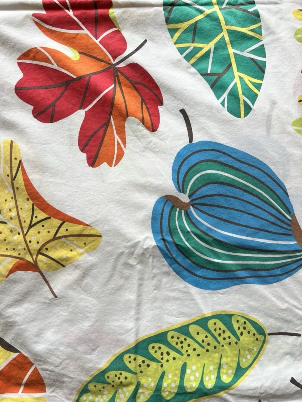 IKEA JONILL FULL-QUEEN Duvet Cover 100% Cotton Abstract Leaves Art Ann Wessblad